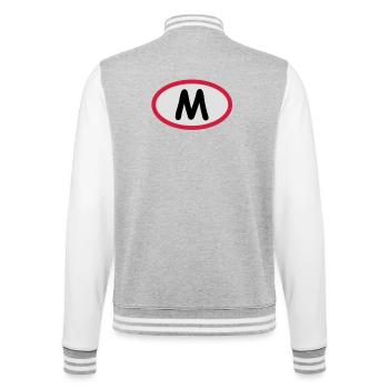 M - Y'en a marre - Veste Teddy - gris chiné / blanc - Dos - Marisol (170cm)