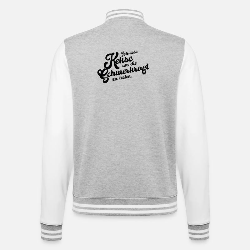 Biscuit Gravity Test - College Sweat Jacket - heather grey/white