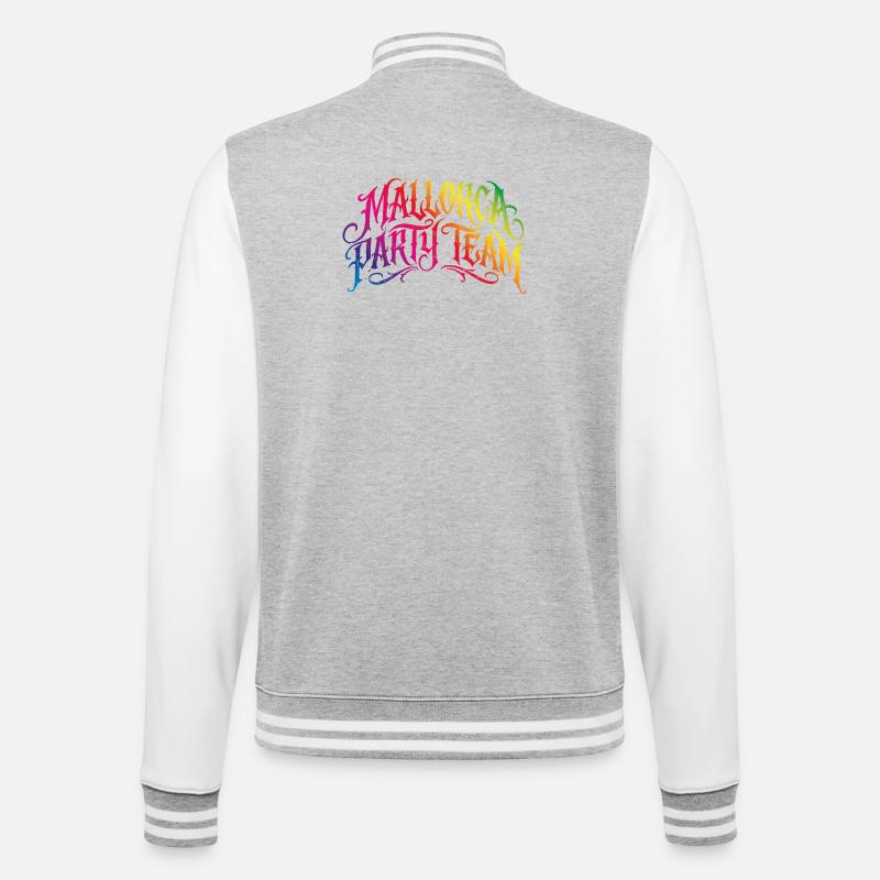 Équipe de Majorque Party Bunt - Veste Teddy - gris chiné / blanc