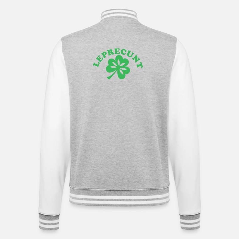 Drôle de la Saint-Patrick irlandaise sarcastique - Veste Teddy - gris chiné / blanc