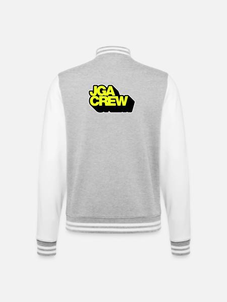 Bachelor Party Crew 3D - College Sweat Jacket - heather grey/white