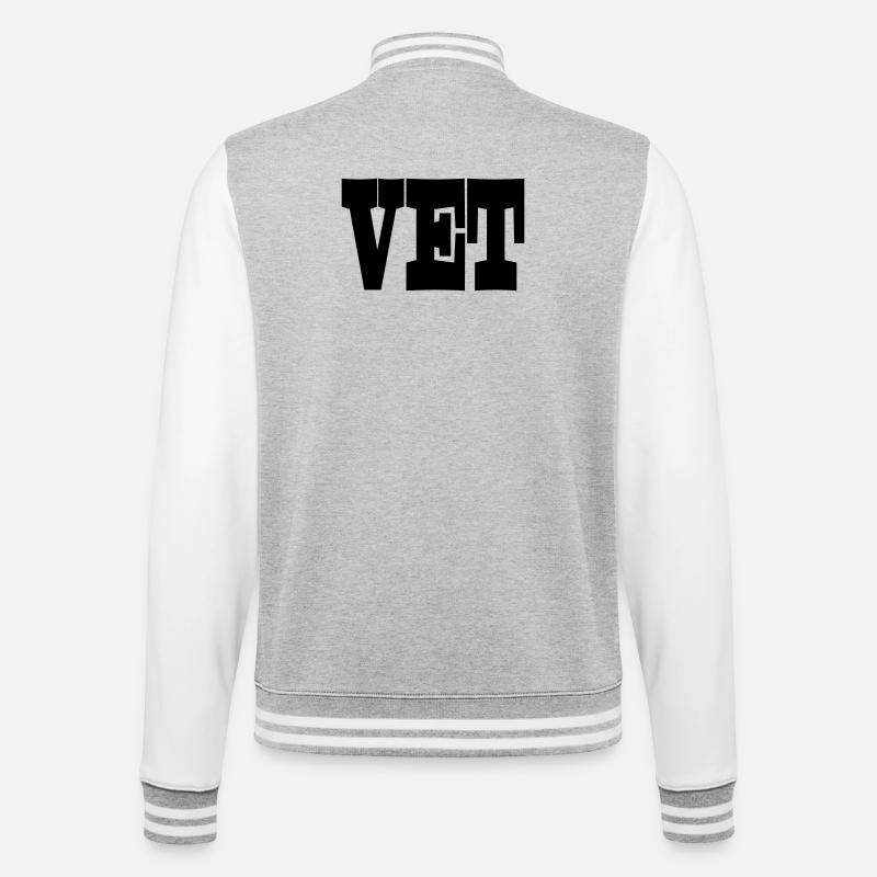 19 GRAISSE - Veste Teddy - gris chiné / blanc