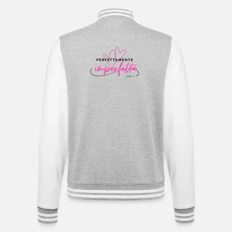 Perfettamente_Imperfetta - College Sweat Jacket - heather grey/white