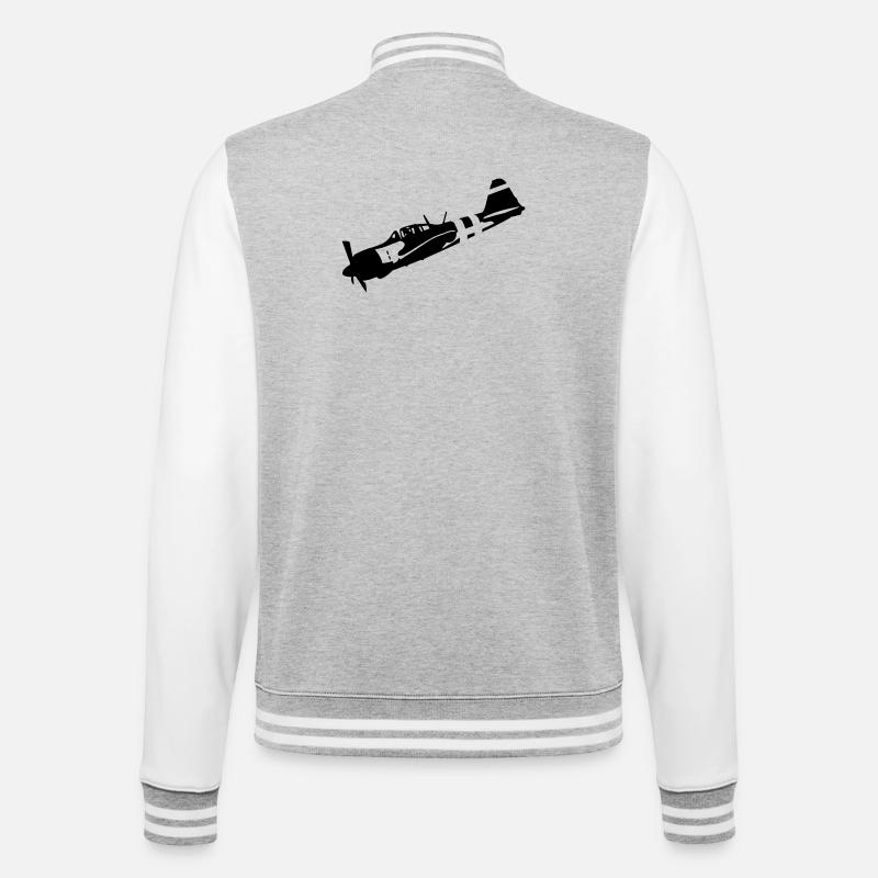 zéro - Veste Teddy - gris chiné / blanc