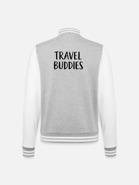 Compagnons de voyage - Veste Teddy - gris chiné / blanc