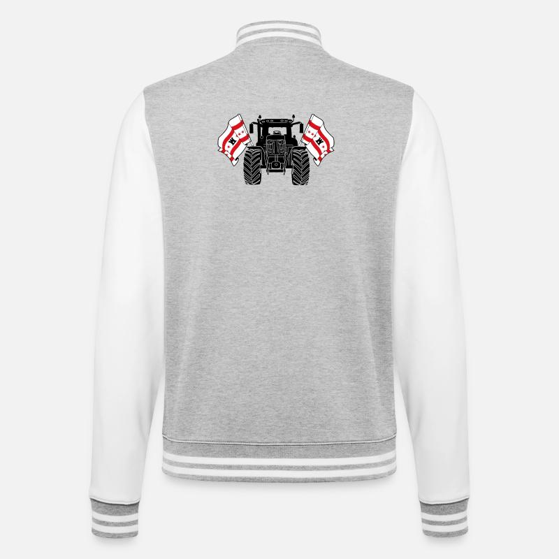 Drenthe_Tractor_Pride - Veste Teddy - gris chiné / blanc