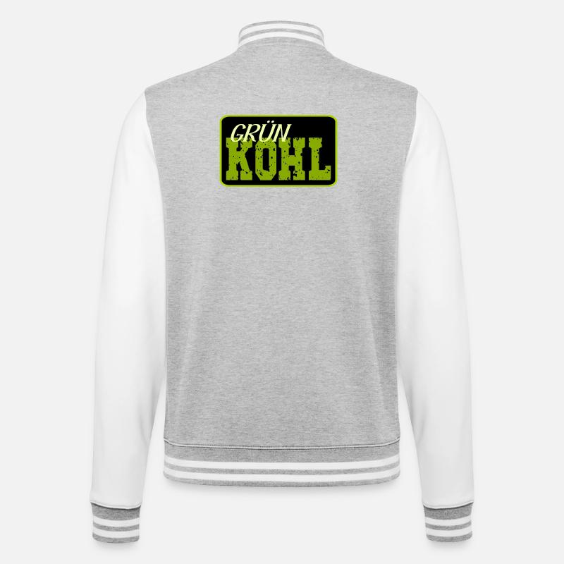 Chou kale - Veste Teddy - gris chiné / blanc