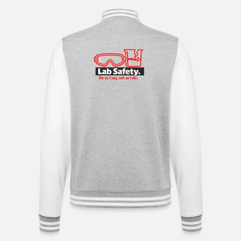 Goggles Saying Graphic - College Sweat Jacket - heather grey/white