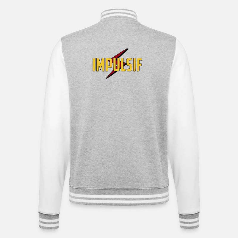 Impulsif  - Veste Teddy - gris chiné / blanc