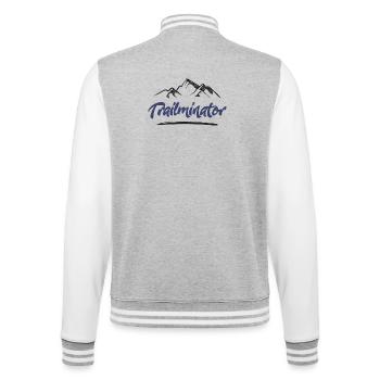 Trail Running - Trailminator - College-Sweatjacke - Grau meliert/Weiß - Hinten - Marisol (170cm)