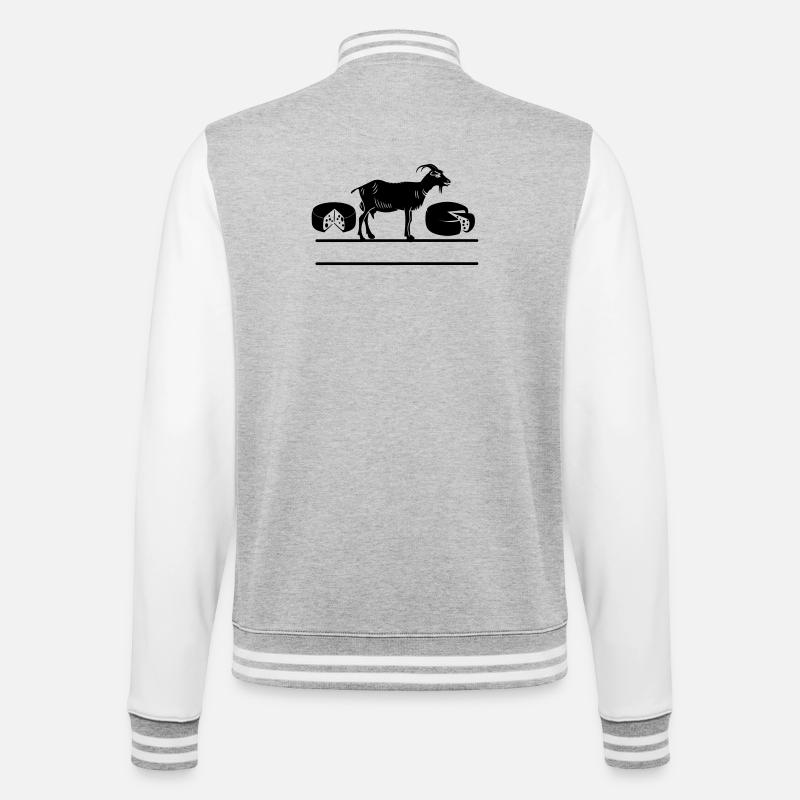 Bannière de bougies de chèvre - Veste Teddy - gris chiné / blanc