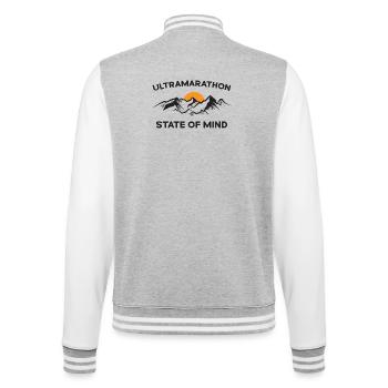 Ultramarathon - État d’ - Veste Teddy - gris chiné / blanc - Dos - Marisol (170cm)