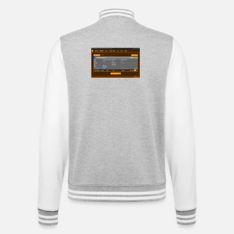 foxy proxy1 - College Sweat Jacket - heather grey/white