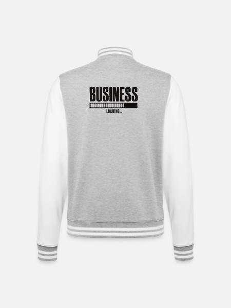 Business Loading Online Business Affiliate - College Sweat Jacket - heather grey/white