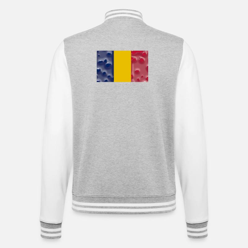 Gift for Chad - College Sweat Jacket - heather grey/white