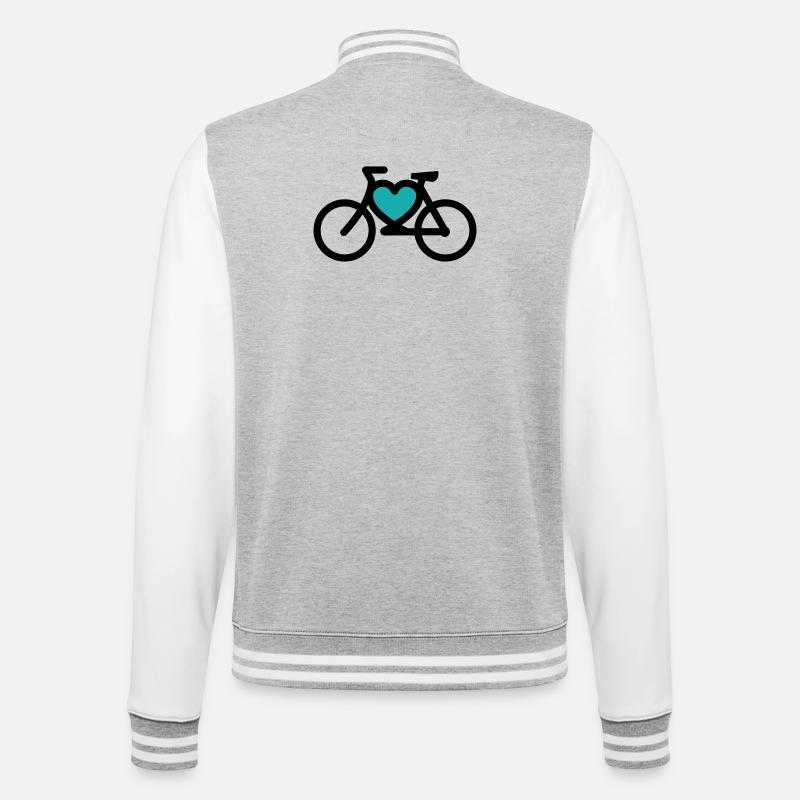 i ike mon vélo - Veste Teddy - gris chiné / blanc