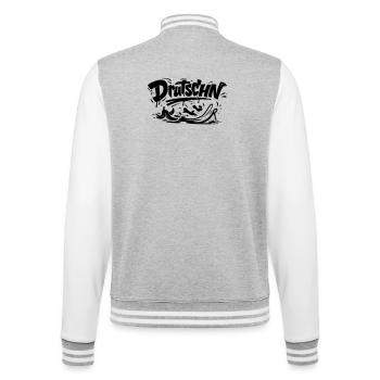 Drutschn - College-Sweatjacke - Grau meliert/Weiß - Hinten - Marisol (170cm)
