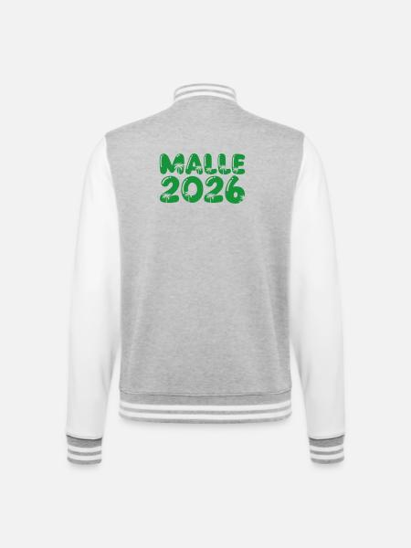 Malle 2026 - College Sweat Jacket - heather grey/white