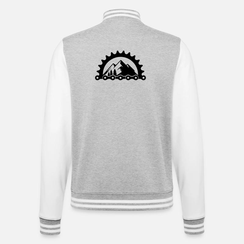 VTT Vélo – Logo du plateau - Veste Teddy - gris chiné / blanc