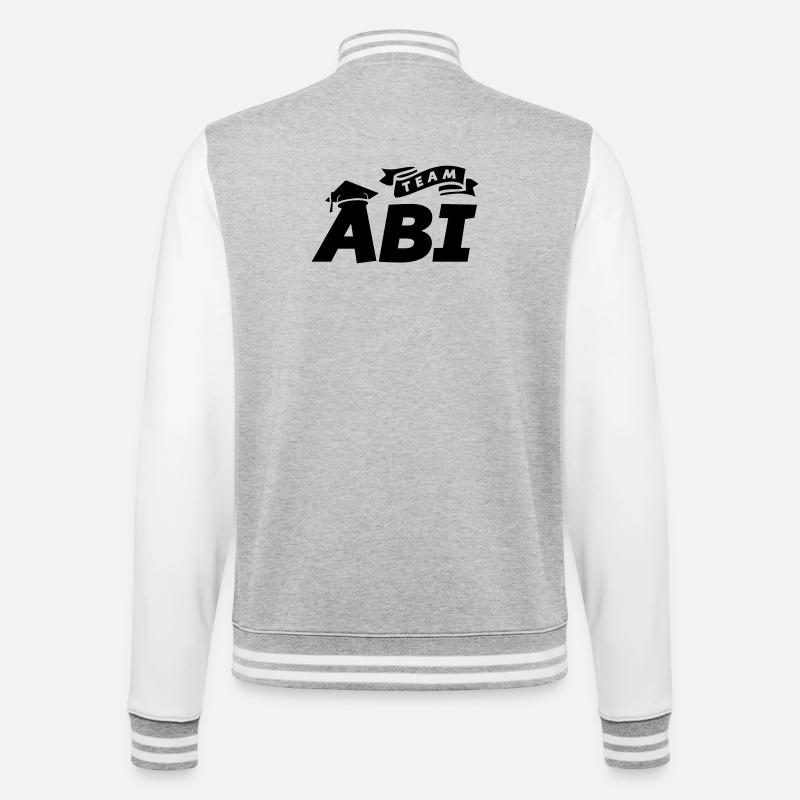 Team Abi - College Sweat Jacket - heather grey/white
