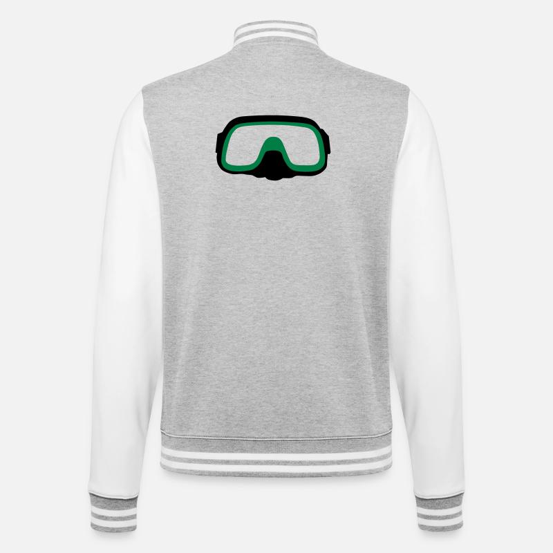 diving Mask - College Sweat Jacket - heather grey/white