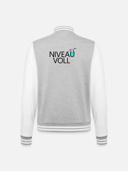 Niveau complet - Veste Teddy - gris chiné / blanc