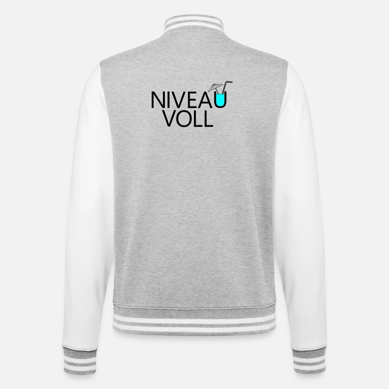 Niveau complet - Veste Teddy - gris chiné / blanc