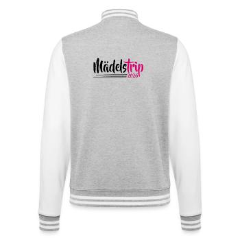 Girls Trip 2026 Girls' Tour Girls' Strip Girls' Strip - College Sweat Jacket - heather grey/white - Back - Marisol (170cm)