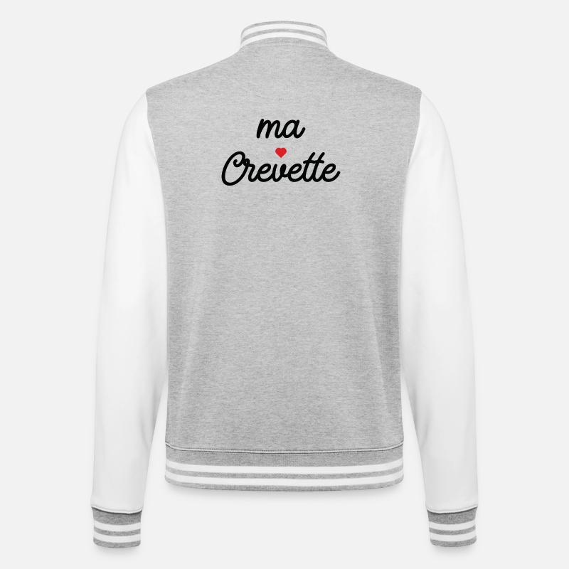 Mein Shrimp Heart Script Tee - College-Sweatjacke - Grau meliert/Weiß