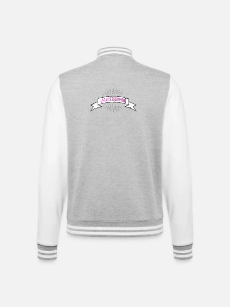 Wanderwoman Banderole Bow - College Sweat Jacket - heather grey/white