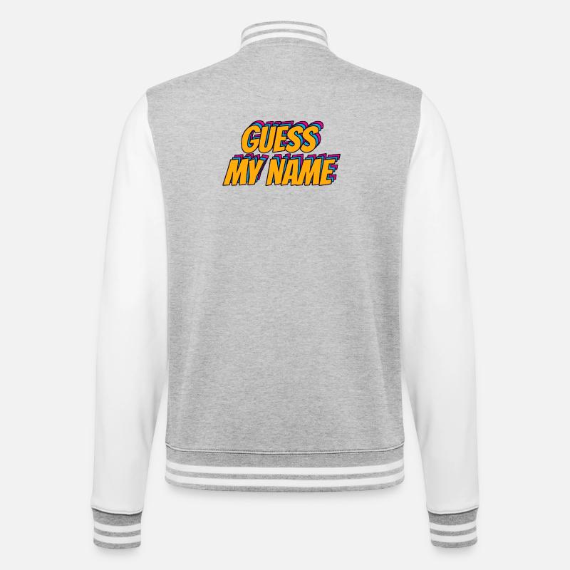 Devinez le nom de Mi - Veste Teddy - gris chiné / blanc