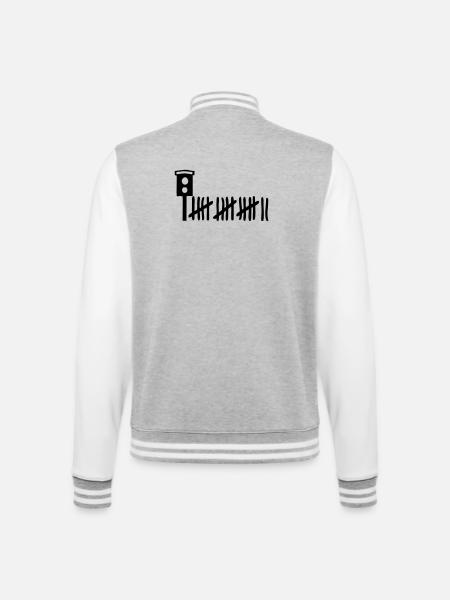Radar killer - College Sweat Jacket - heather grey/white