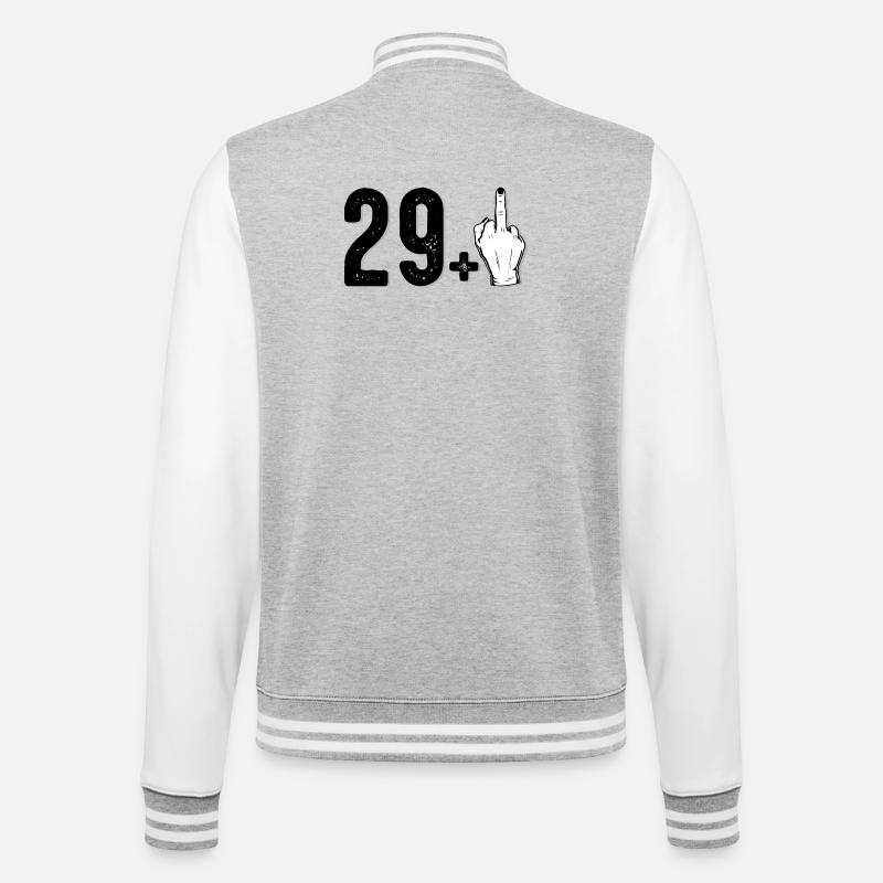 2014 Bold Middle Finger Graffiti - College Sweat Jacket - heather grey/white