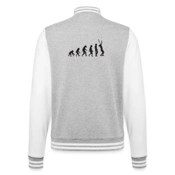 Tennis-Entwicklung - College-Sweatjacke - Grau meliert/Weiß - Hinten - Marisol (170cm)