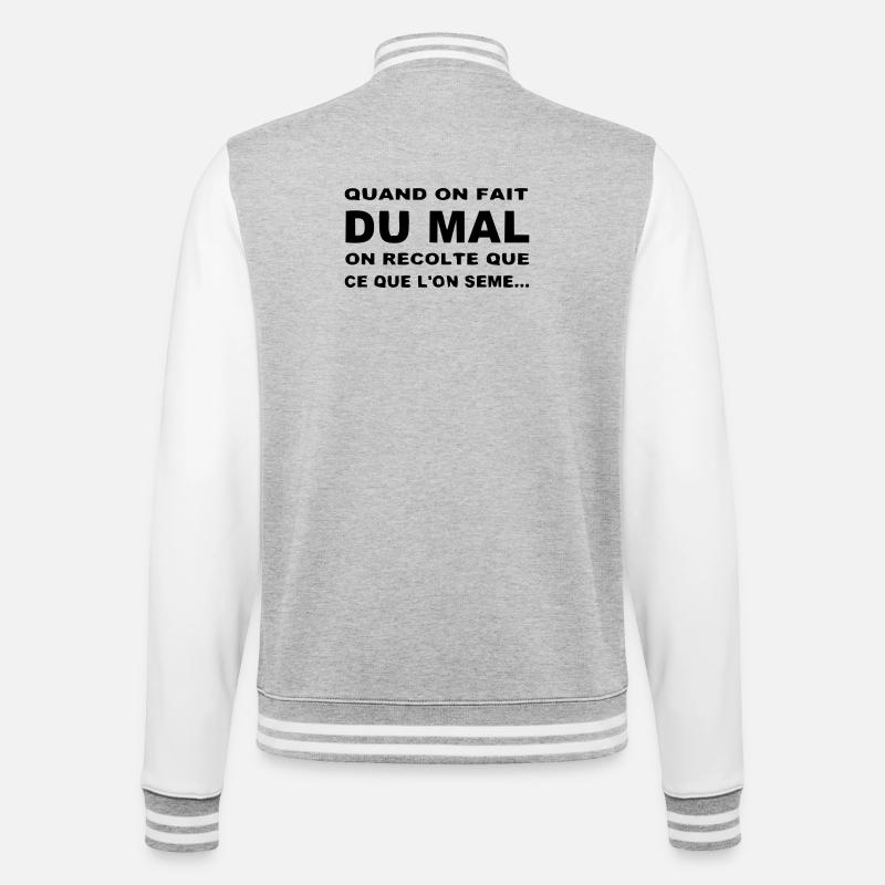 Karma - Veste Teddy - gris chiné / blanc