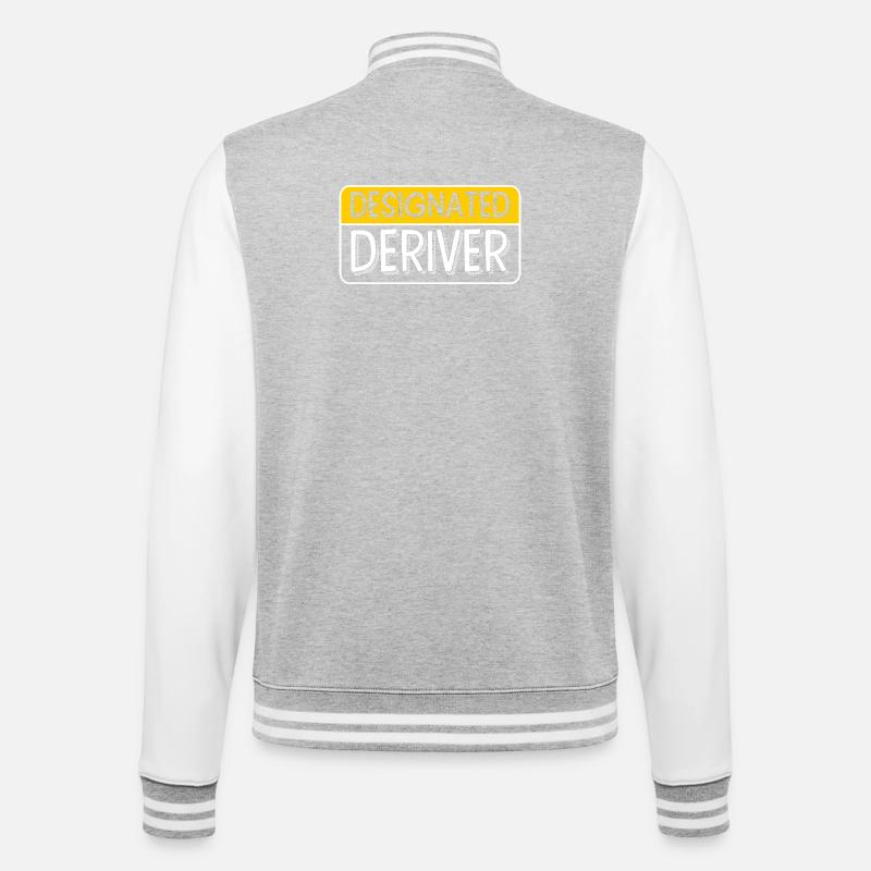 math math - College Sweat Jacket - heather grey/white