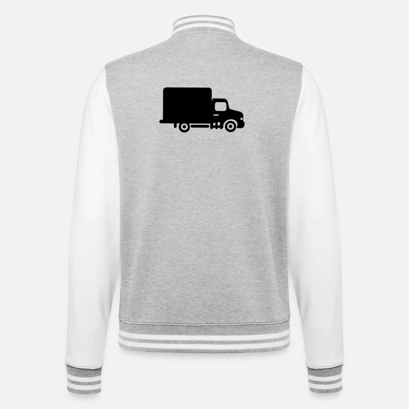 Transporter van - College Sweat Jacket - heather grey/white