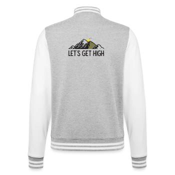 Montagnes - Let’s Get High - Veste Teddy - gris chiné / blanc - Dos - Marisol (170cm)