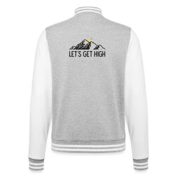 Montagnes - Let’s Get High - Veste Teddy - gris chiné / blanc - Dos - Marisol (170cm)