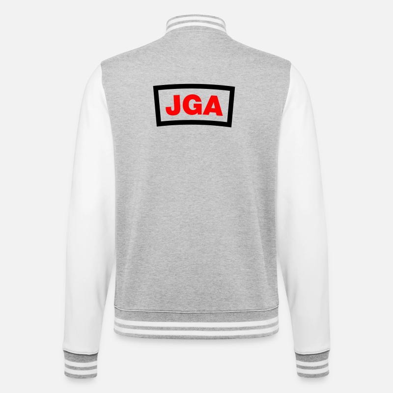 Bachelor Party - College Sweat Jacket - heather grey/white