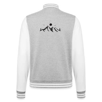 Gebirge - College-Sweatjacke - Grau meliert/Weiß - Hinten - Marisol (170cm)