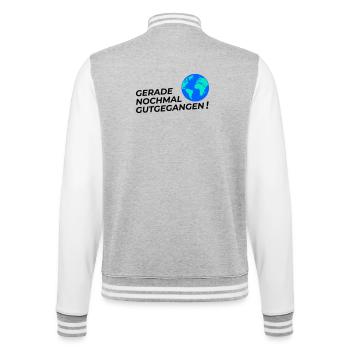 Went well again - College Sweat Jacket - heather grey/white - Back - Marisol (170cm)