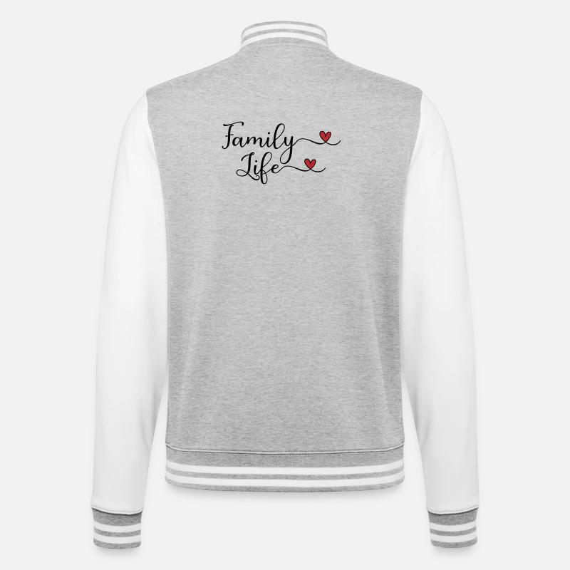 Family - College Sweat Jacket - heather grey/white