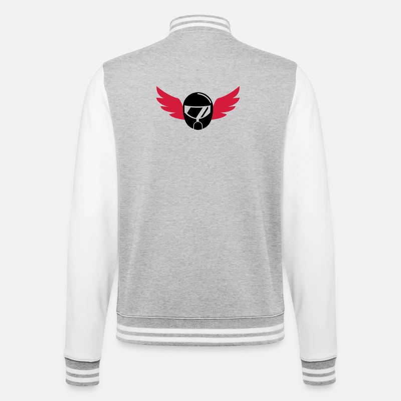 Karting / Kart / Pilote / Voiture - Veste Teddy - gris chiné / blanc