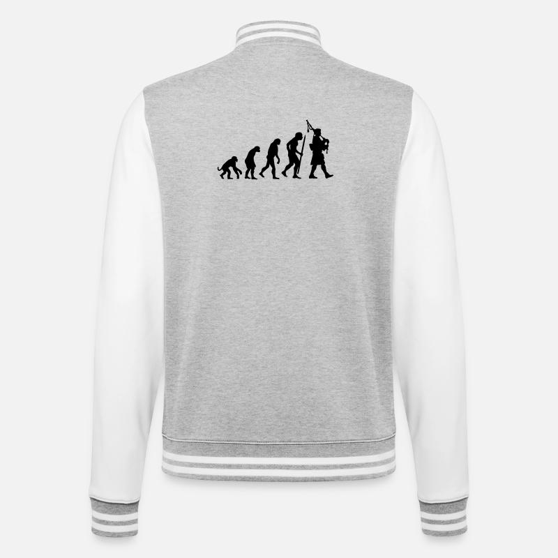 Evolution Pipebag - College Sweat Jacket - heather grey/white