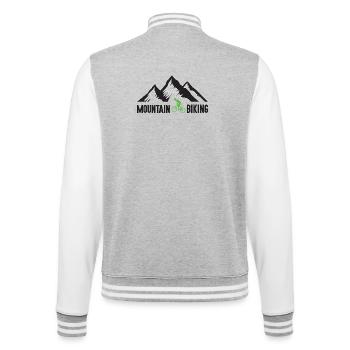 Mountainbiken - College-Sweatjacke - Grau meliert/Weiß - Hinten - Marisol (170cm)
