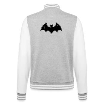 Chauve-souris - Veste Teddy - gris chiné / blanc - Dos - Marisol (170cm)