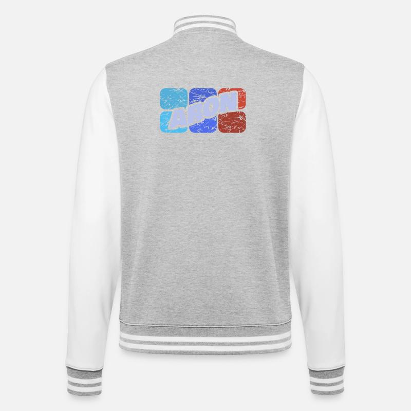 Prénom Aron - Veste Teddy - gris chiné / blanc