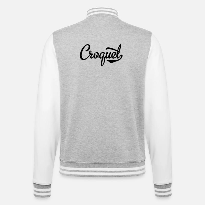 2541614 15442962 croquet - Veste Teddy - gris chiné / blanc