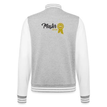 Master 2026 Graduation Graduation - College Sweat Jacket - heather grey/white - Back - Marisol (170cm)